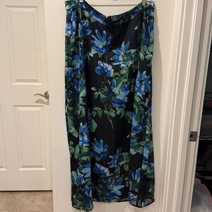 Maree Pour Toi  Floral Multicolored Maxi length Shirt size 18
